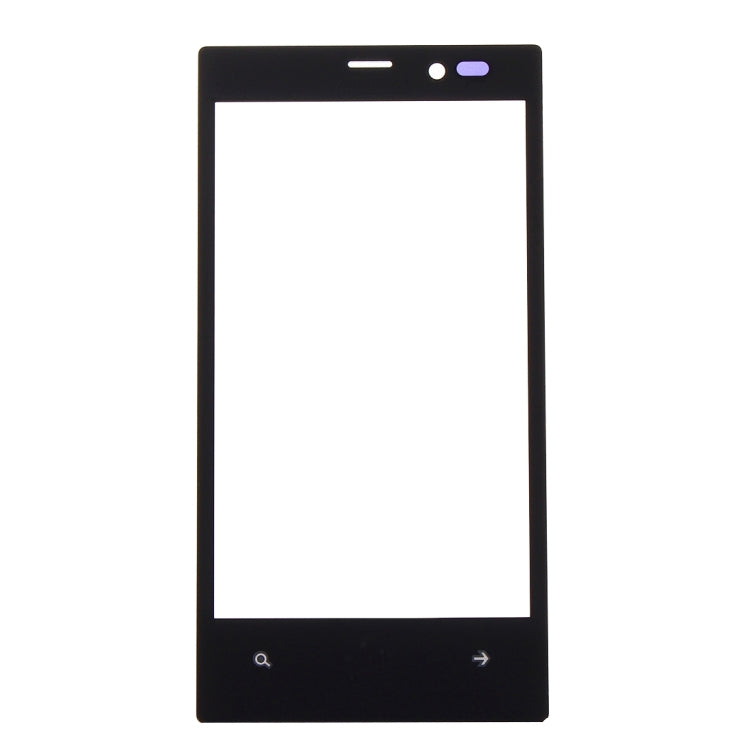 Front Screen Outer Glass Lens for Nokia Lumia 720(Black)