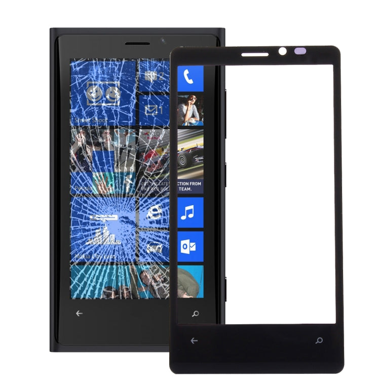 Front Screen Outer Glass Lens for Nokia Lumia 920(Black)