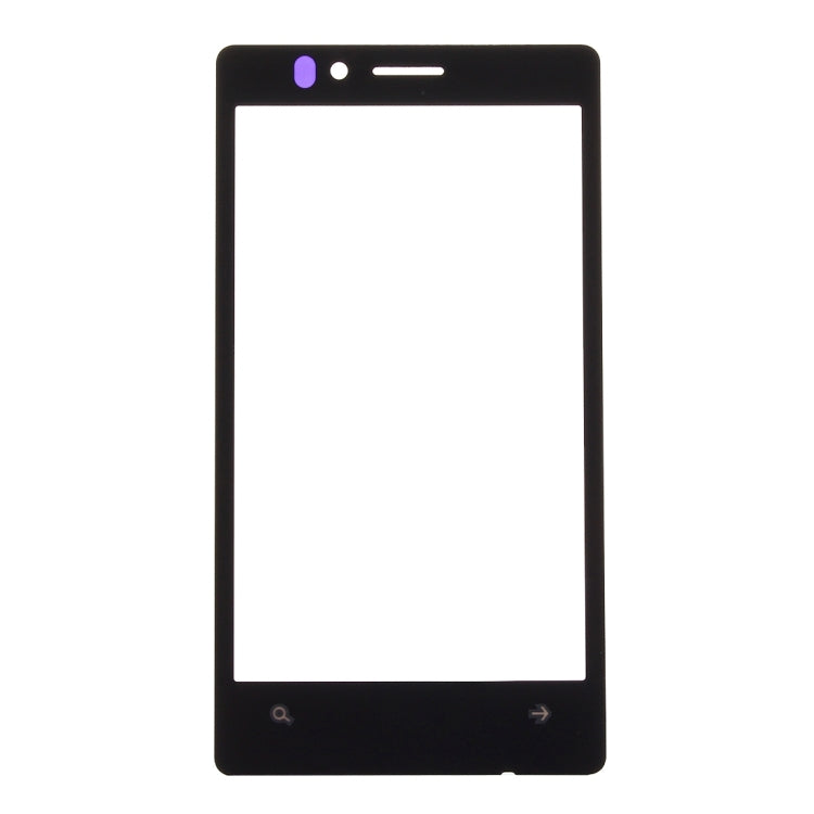 Front Screen Outer Glass Lens for Nokia Lumia 925(Black)