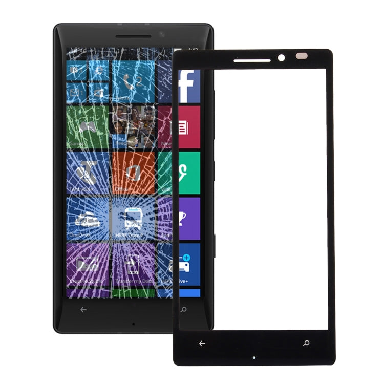 Front Screen Outer Glass Lens for Nokia Lumia 930(Black)