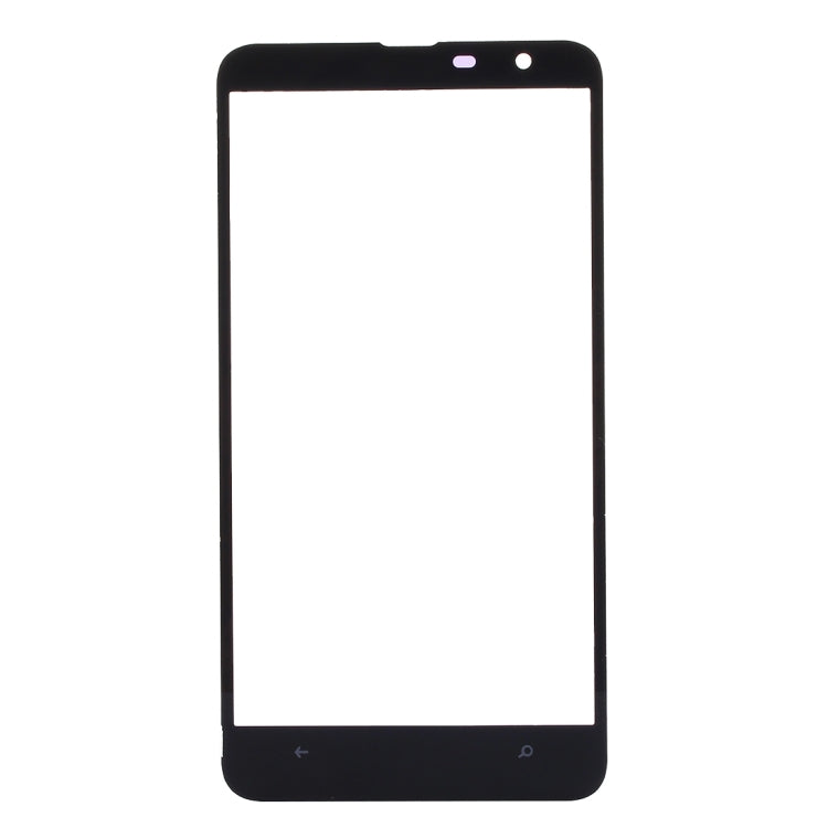 Front Screen Outer Glass Lens for Nokia Lumia 1320(Black)