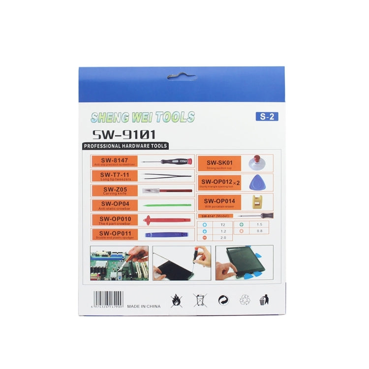 SW-9101 14 in 1 Repair Tools Set for Mobile Phone / Tablet