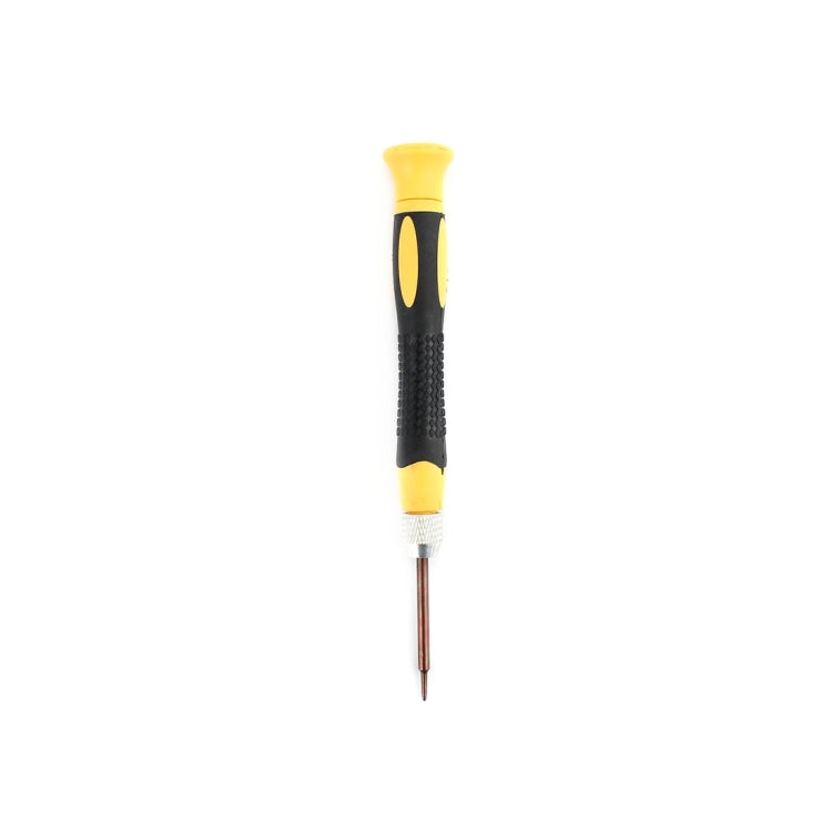 JM-852 Precisional 0.8 Pentacle / 1.5 Cross Double Tip Socket Screwdriver for iPhone 7 & 7 Plus / iPhone 6 & 6s / iPhone 6 Plus & 6s Plus / iPhone 5 & 5S & 5C / iPhone 4 & 4S(Yellow)