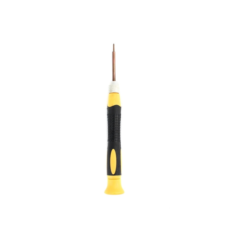 JM-852 Precisional 0.8 Pentacle / 1.5 Cross Double Tip Socket Screwdriver for iPhone 7 & 7 Plus / iPhone 6 & 6s / iPhone 6 Plus & 6s Plus / iPhone 5 & 5S & 5C / iPhone 4 & 4S(Yellow)