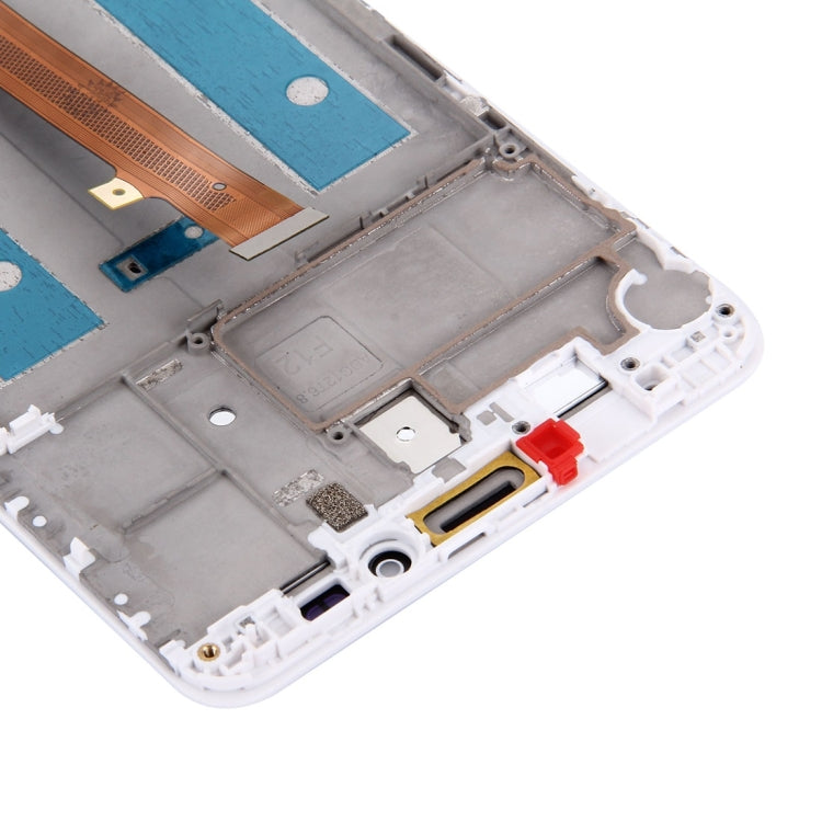 OEM LCD Screen For Huawei Mate 7 Digitizer Full Assembly with Frame(White)