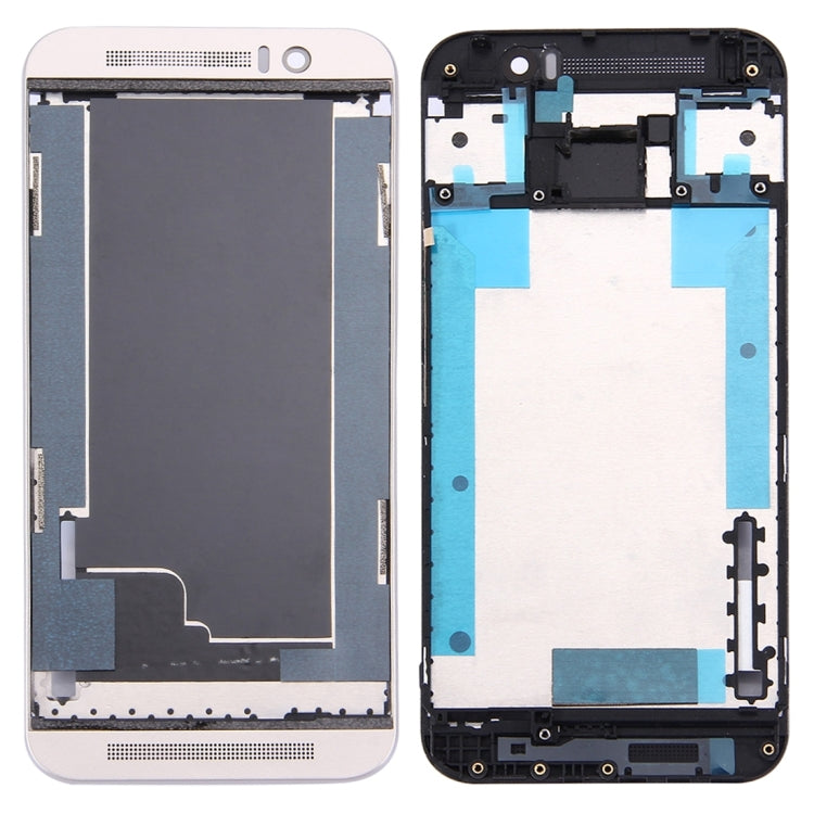 Front Housing LCD Frame Bezel Plate for HTC One M9 (Gold on Silver)