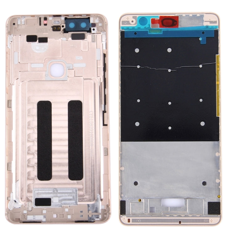 For Huawei Honor V8 Battery Back Cover + Front Housing LCD Frame Bezel Plate(Gold)