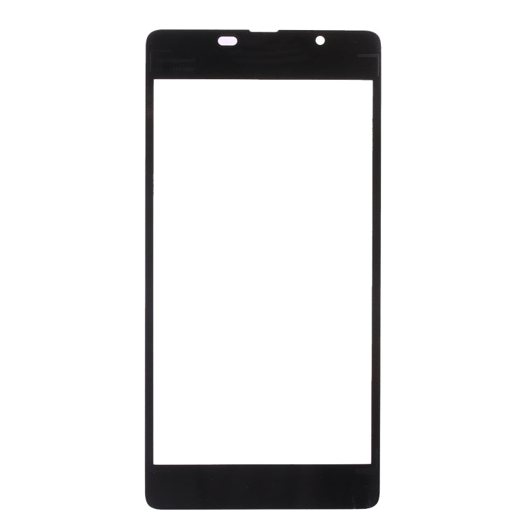Front Screen Outer Glass Lens for Microsoft Lumia 540(Black)