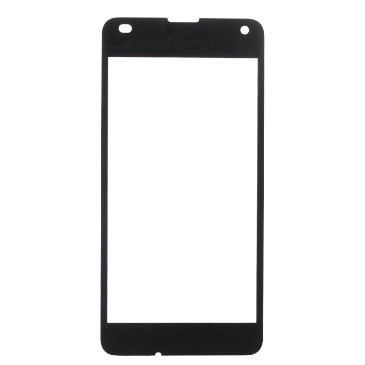 Front Screen Outer Glass Lens for Microsoft Lumia 550(Black)