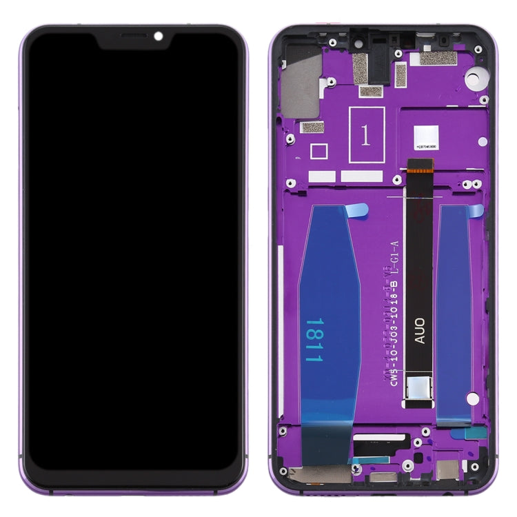 OEM LCD Screen for Lenovo Z5 / L78011 Digitizer Full Assembly with Frame (Purple)
