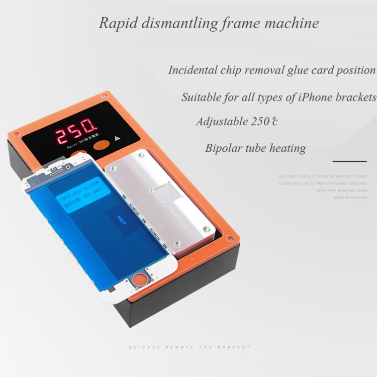 K-301 Mobile Phone LCD Frame Bracket Remover Dismantle Machine Heating Platform, US Plug, (220V)