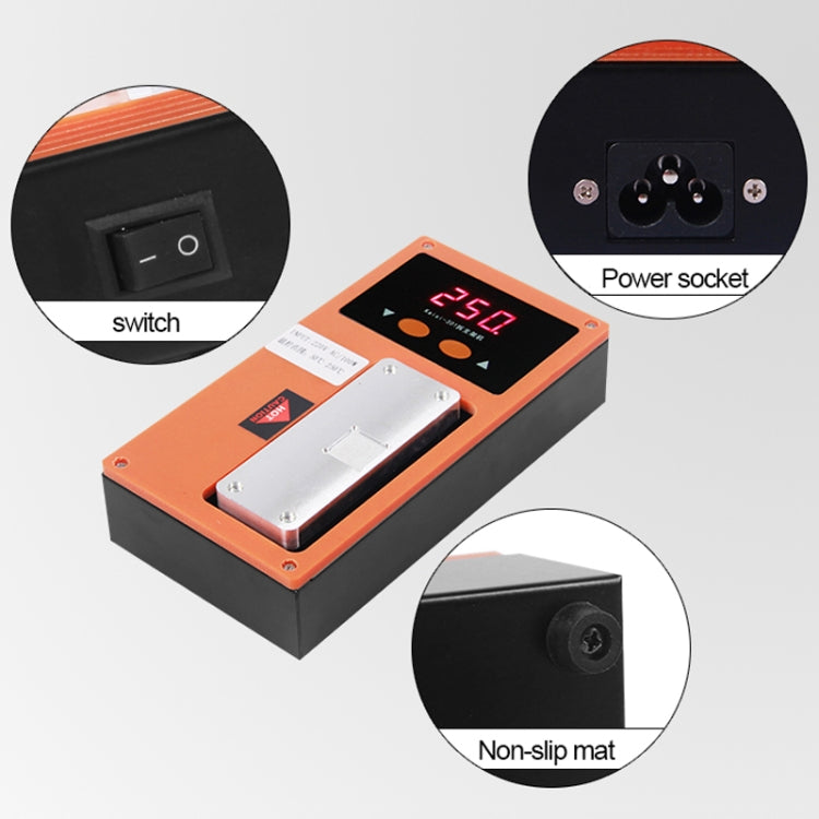 K-301 Mobile Phone LCD Frame Bracket Remover Dismantle Machine Heating Platform, US Plug, (220V)