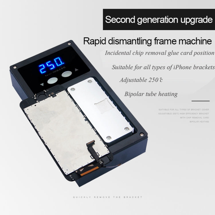 K-302 Mobile Phone LCD Frame Bracket Remover Dismantle Machine Heating Platform, Upgrade Version, Input: 220V AC 100W, AU Plug