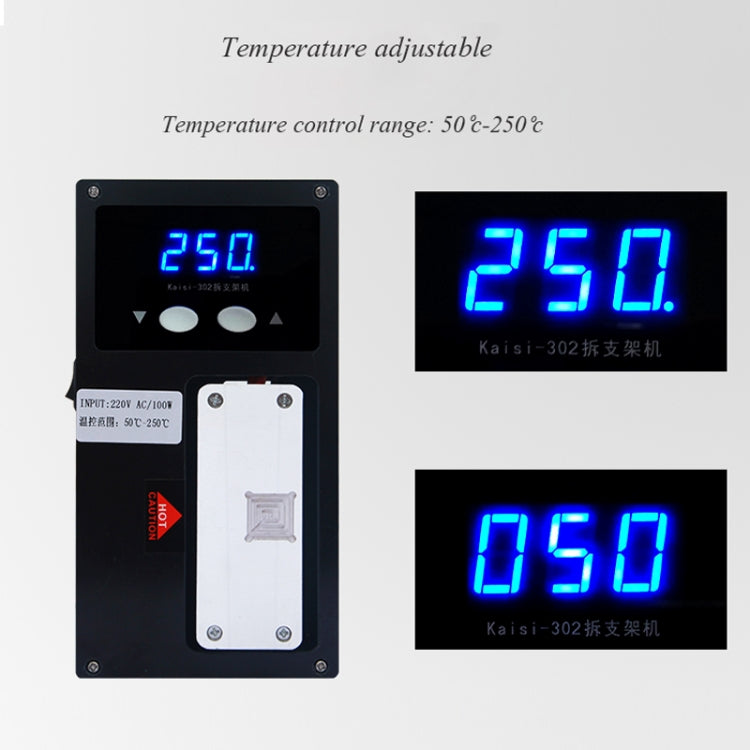 K-302 Mobile Phone LCD Frame Bracket Remover Dismantle Machine Heating Platform, Upgrade Version, Input: 220V AC 100W, AU Plug