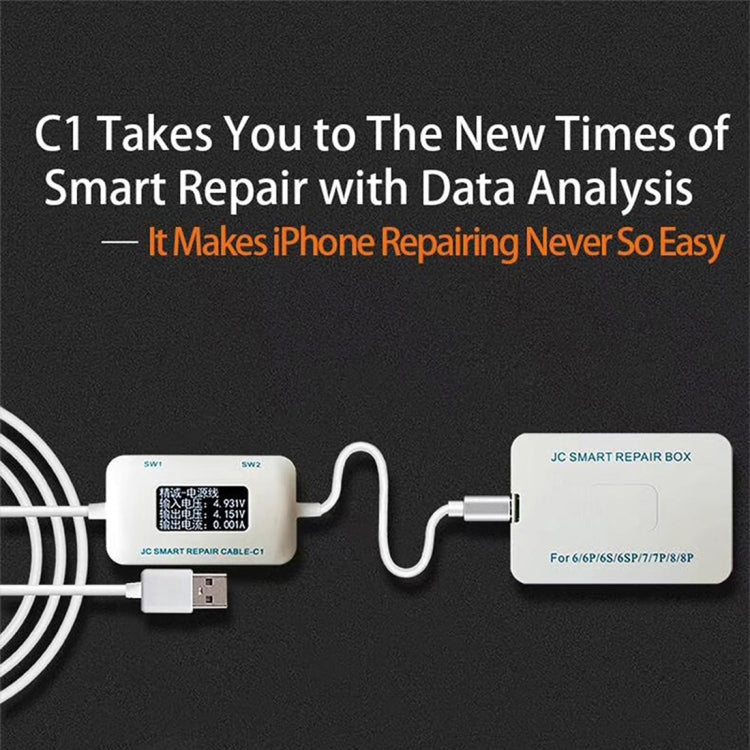 JC C1 Smart Repair Box Intelligent Repair Cable for iPhone 6 / 6 Plus / 6s / 6s Plus / 7 / 7 Plus / 8 / 8 Plus / X