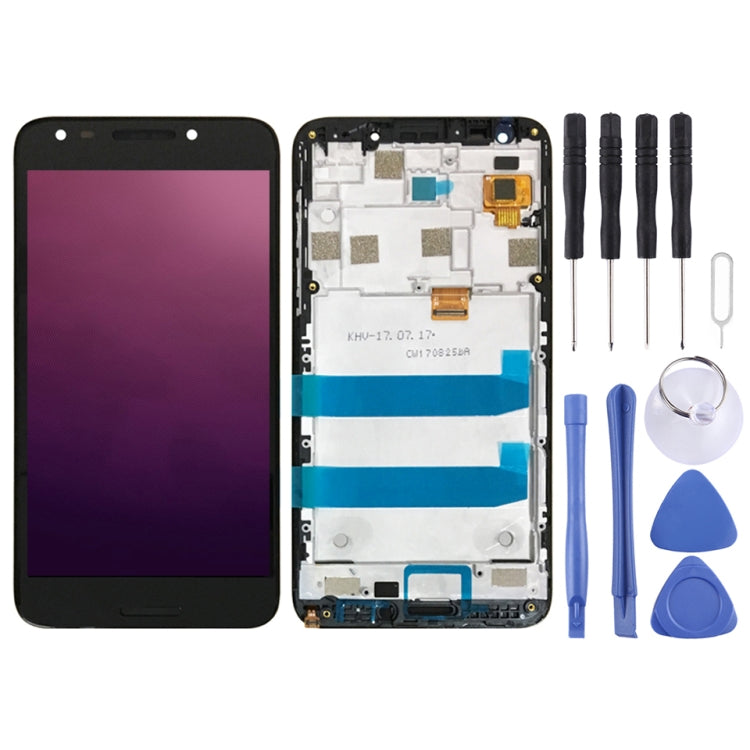 OEM LCD Screen for Alcatel A30 Fierce OT5049 / 5049 / 5049Z / Revvl / 5049W Digitizer Full Assembly with Frame (Black)