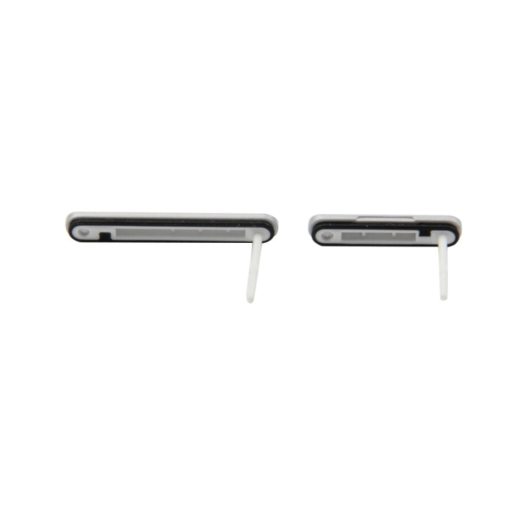 iPartsBuy Single SIM Version Anti-Dust Plug (Micro SD Card Port Dust Plug + USB Port Dust Plug), For Sony Xperia M4 Aqua(Silver)