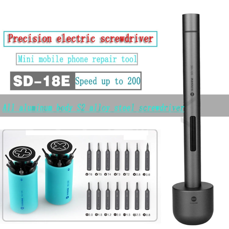 MINI Electric Screwdriver Kits 14 in 1 Precision Bits Repair Tool for Phones & Tablets & Glasses SD-18E
