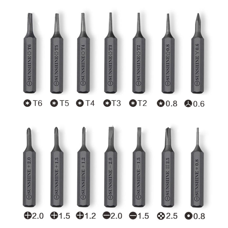 MINI Electric Screwdriver Kits 14 in 1 Precision Bits Repair Tool for Phones & Tablets & Glasses SD-18E