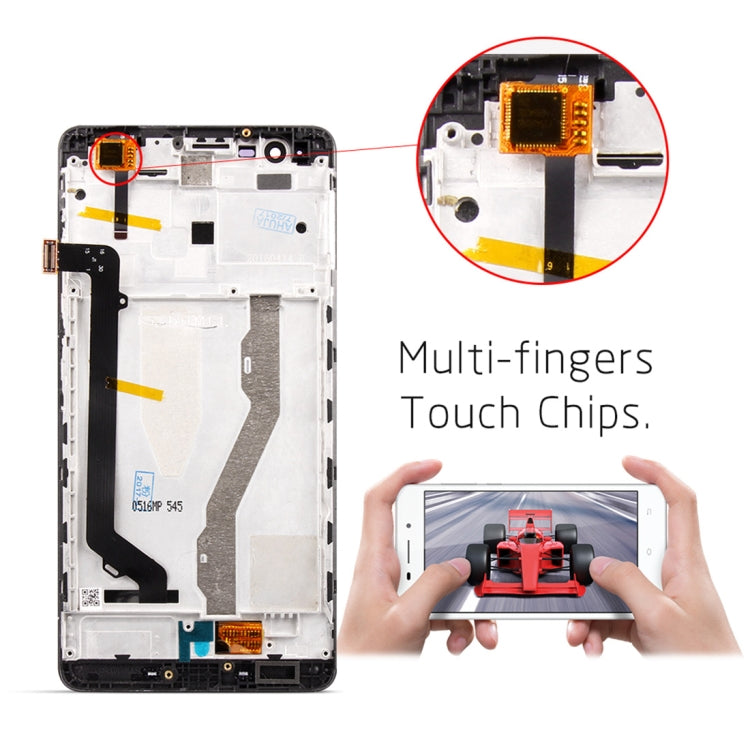 OEM LCD Screen for Lenovo K5 Note Digitizer Full Assembly with Frame