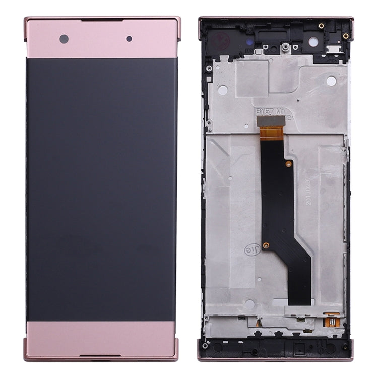OEM LCD Screen for Sony Xperia XA1 G3112 G3116 G3121 Digitizer Full Assembly with Frame(Pink)