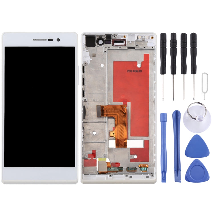 OEM LCD Screen For Huawei Ascend P7 Digitizer Full Assembly with Frame