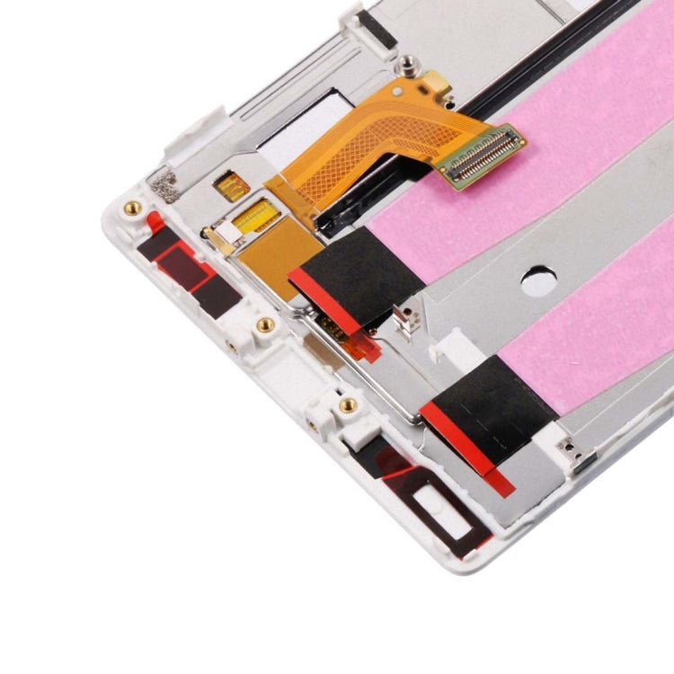 OEM LCD Screen For Huawei P8 Digitizer Full Assembly with Frame(White)