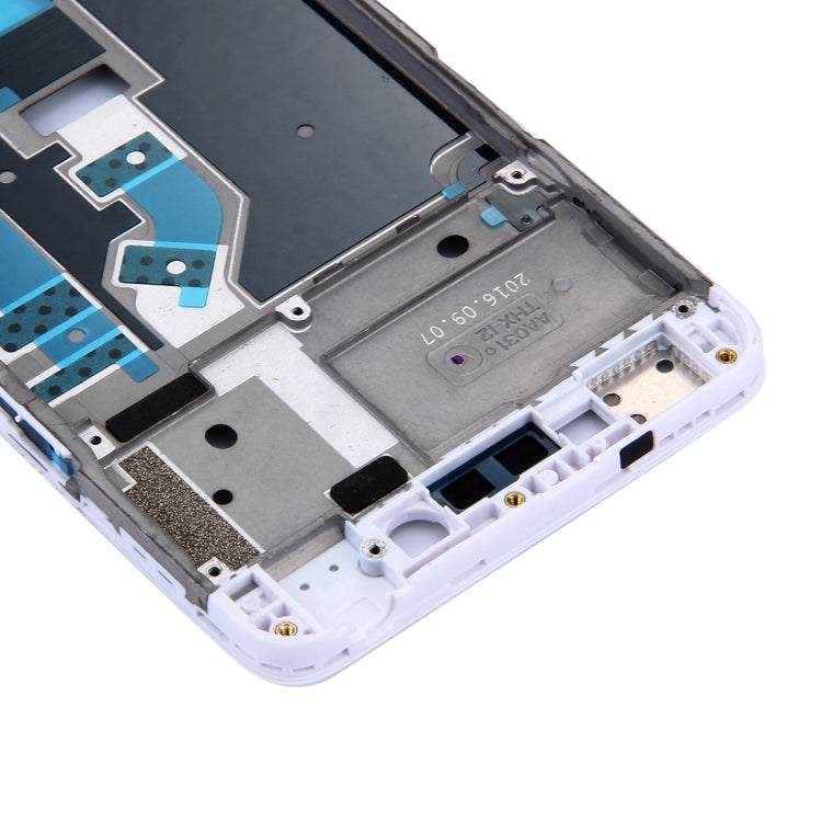 For OPPO A37 Front Housing LCD Frame Bezel Plate (White)
