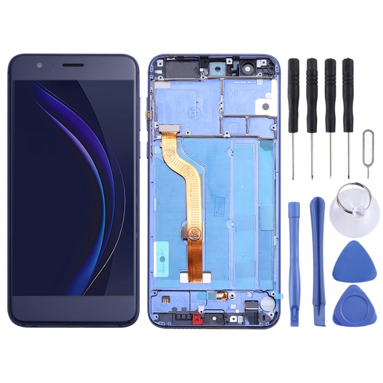 OEM LCD Screen for Huawei Honor 8 FRD-L19 FRD-L09 Digitizer Full Assembly with Frame (Blue)