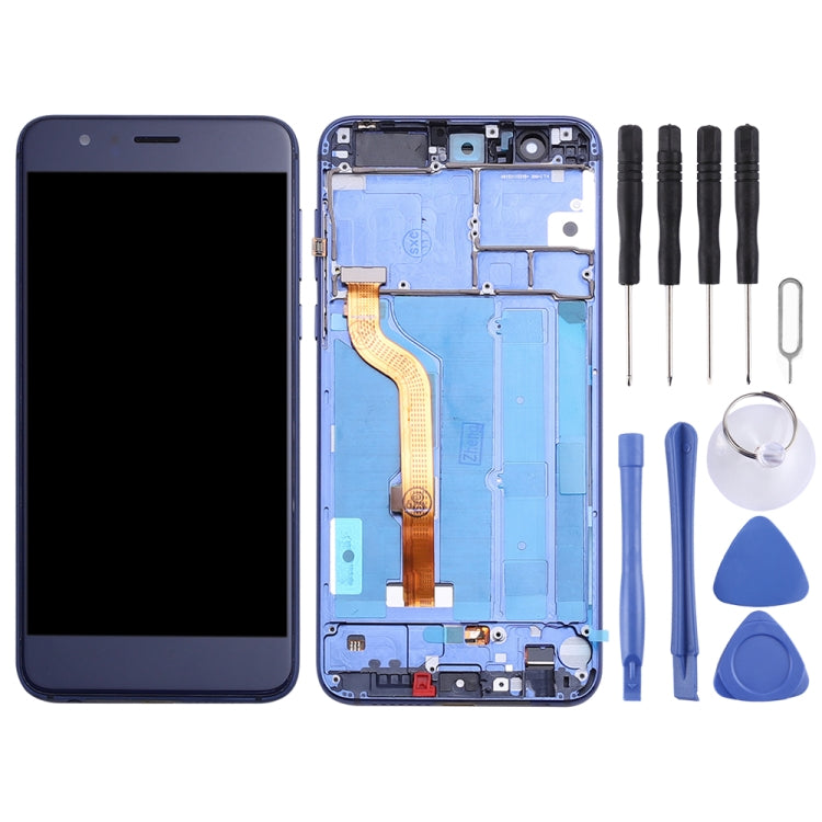 OEM LCD Screen for Huawei Honor 8 FRD-L19 FRD-L09 Digitizer Full Assembly with Frame (Blue)