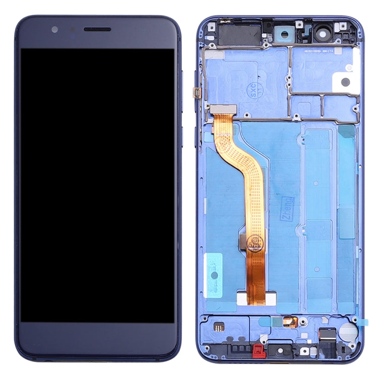 OEM LCD Screen for Huawei Honor 8 FRD-L19 FRD-L09 Digitizer Full Assembly with Frame (Blue)