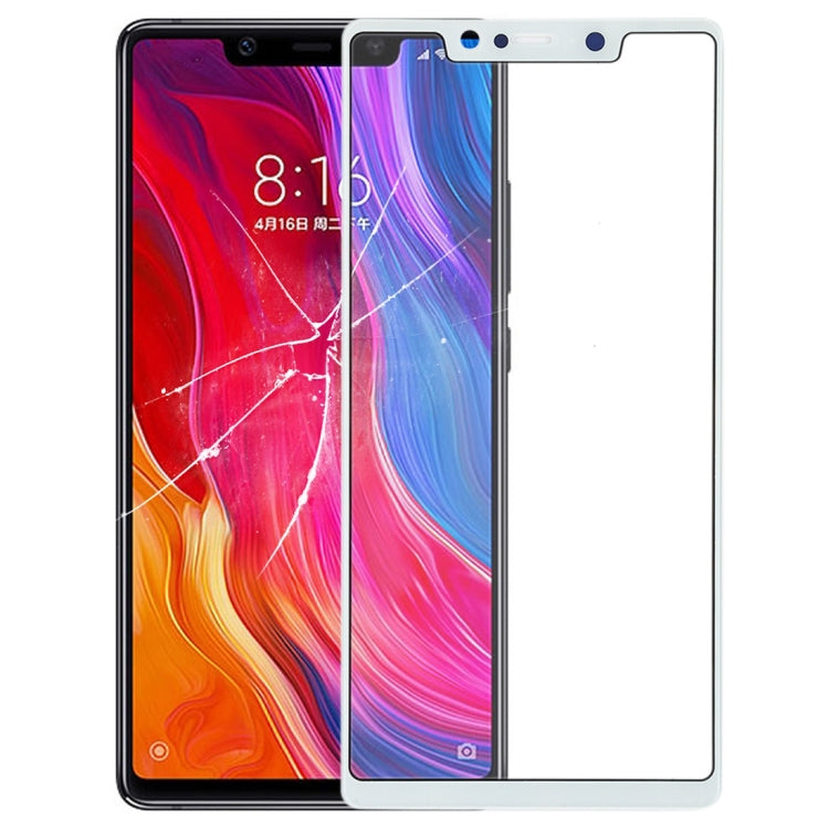 Front Screen Outer Glass Lens for Xiaomi Mi 8 SE(White)