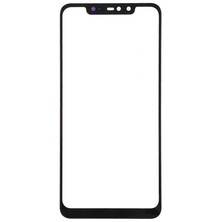 Front Screen Outer Glass Lens for Xiaomi Redmi Note 6 Pro(Black)