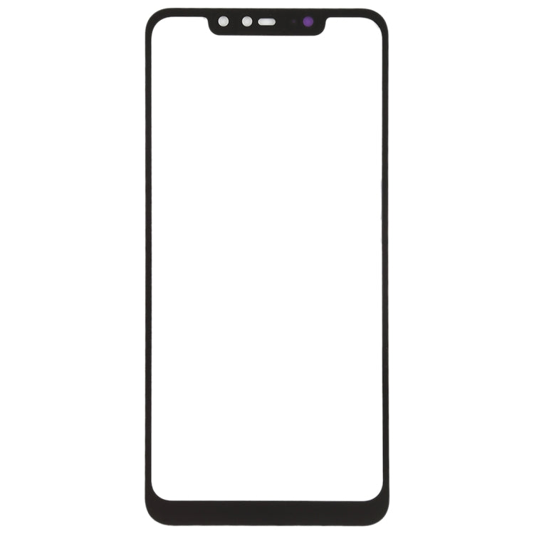 Front Screen Outer Glass Lens for Xiaomi Redmi Note 6 Pro(Black)