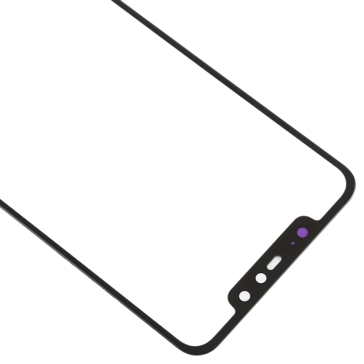 Front Screen Outer Glass Lens for Xiaomi Redmi Note 6 Pro(Black)
