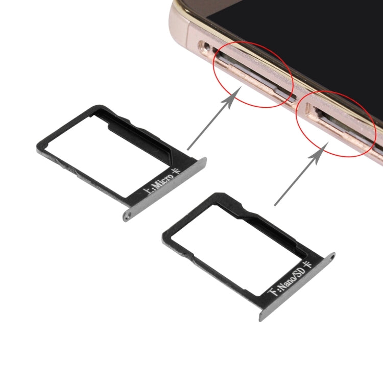 For Huawei Mate 7 SIM Card Tray and Micro SD Card Tray