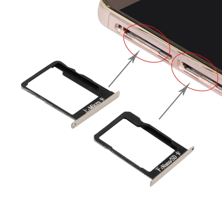 For Huawei Mate 7 SIM Card Tray and Micro SD Card Tray