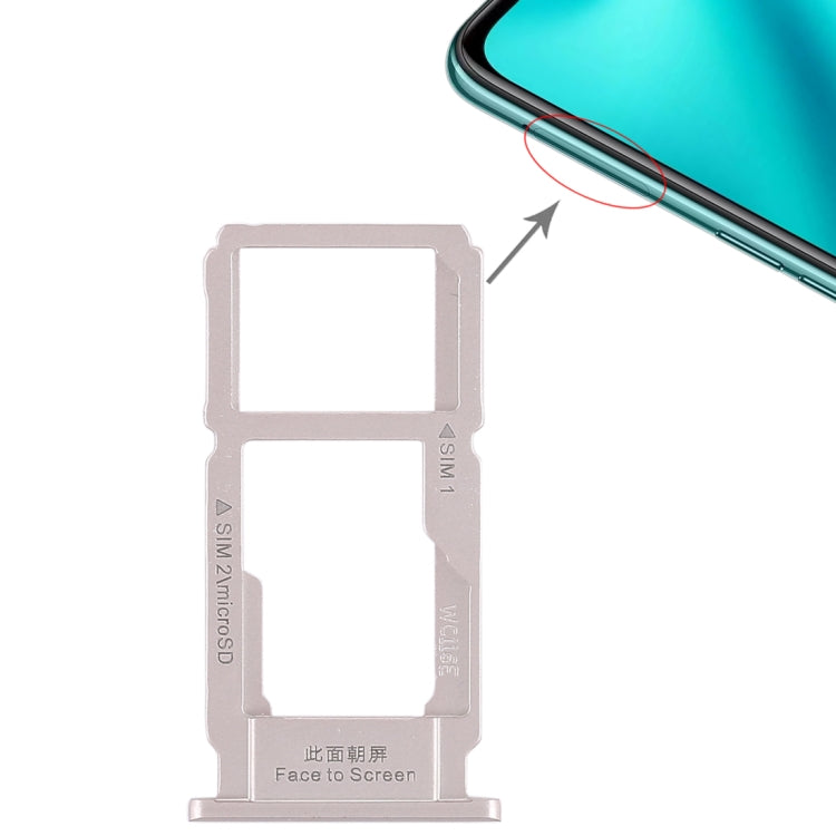 For OPPO R11 Plus SIM Card Tray + SIM Card Tray / Micro SD Card Tray