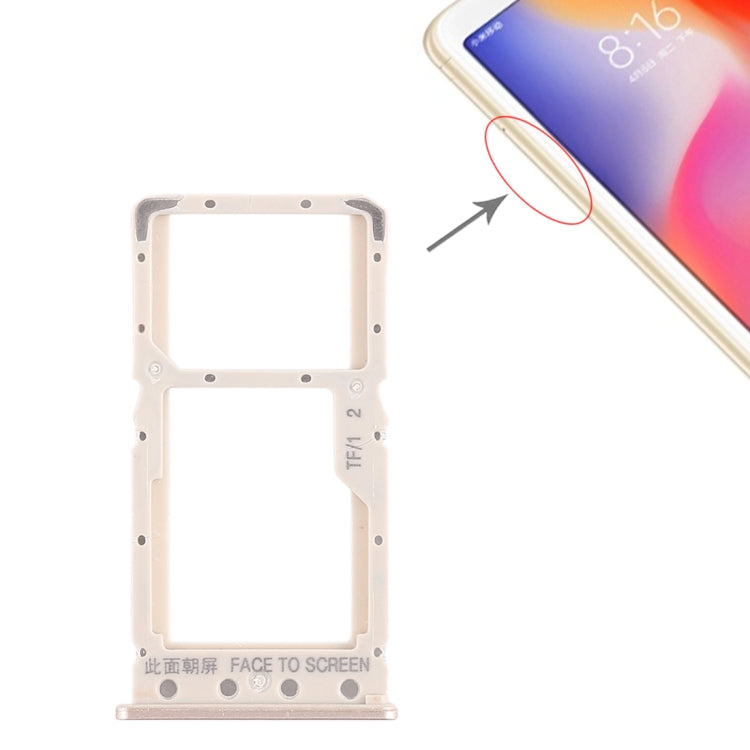 SIM Card Tray + SIM Card Tray / Micro SD Card Tray for Xiaomi Redmi 6 / Redmi 6A