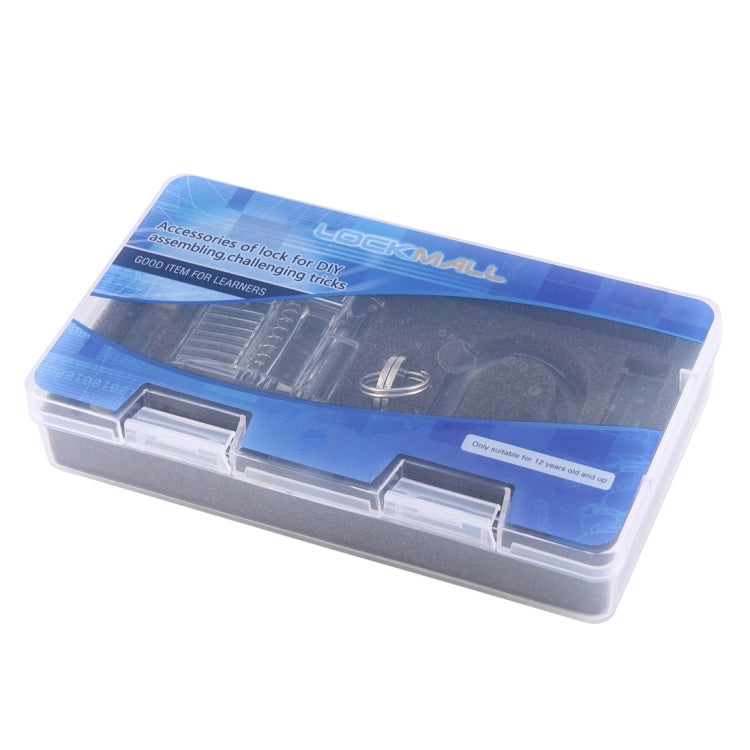 Accessories of Lock for DIY Assembling  Transparent Visible Padlock Lock Practice Padlock Lock with Key and All Tools