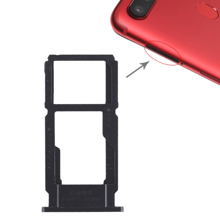 For OPPO R11s SIM Card Tray + SIM Card Tray / Micro SD Card Tray