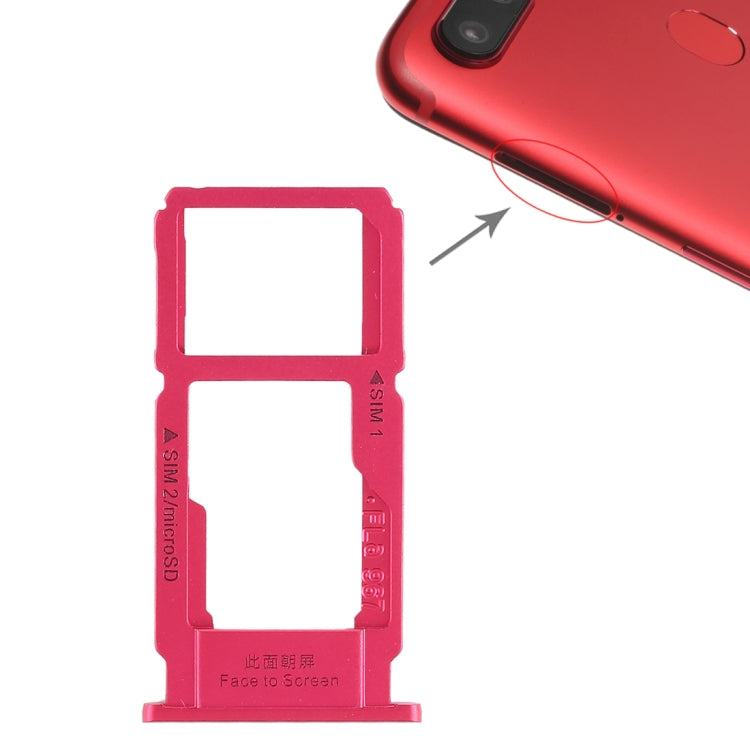 For OPPO R11s SIM Card Tray + SIM Card Tray / Micro SD Card Tray