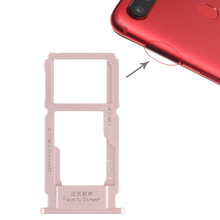 For OPPO R11s SIM Card Tray + SIM Card Tray / Micro SD Card Tray