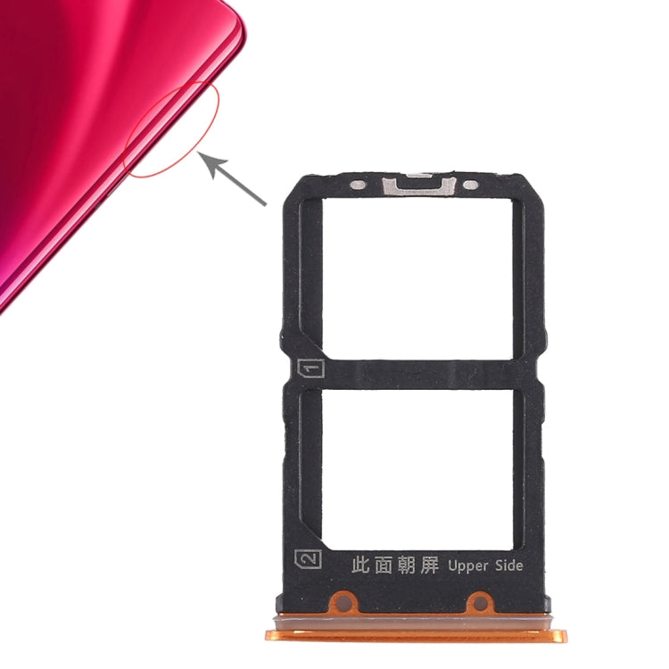 For Vivo X23 2 x SIM Card Tray