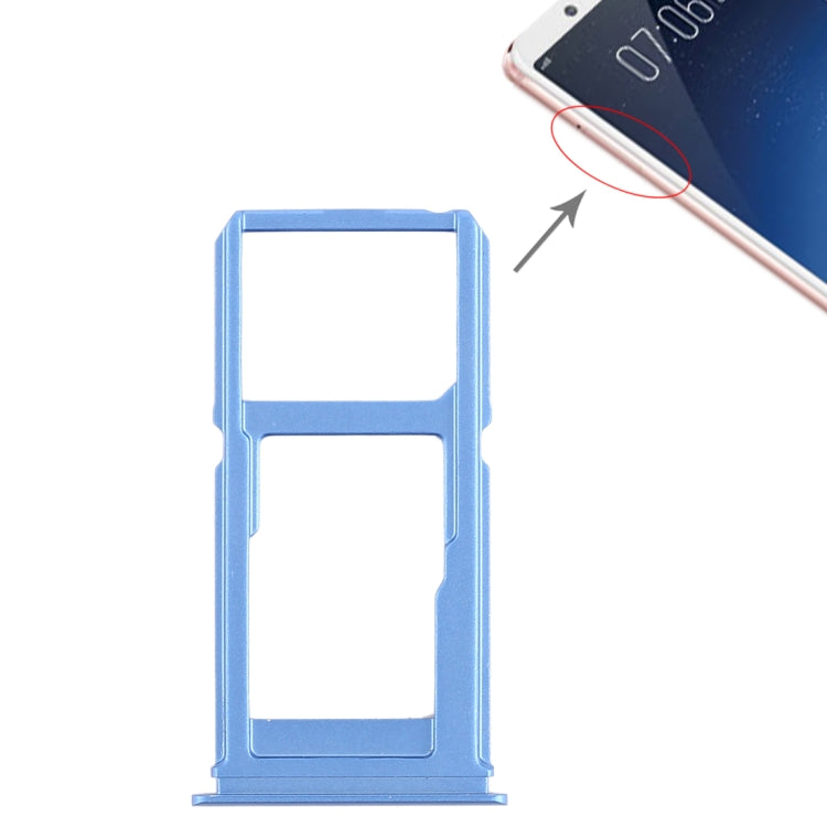 For Vivo X20 SIM Card Tray + SIM Card Tray / Micro SD Card Tray