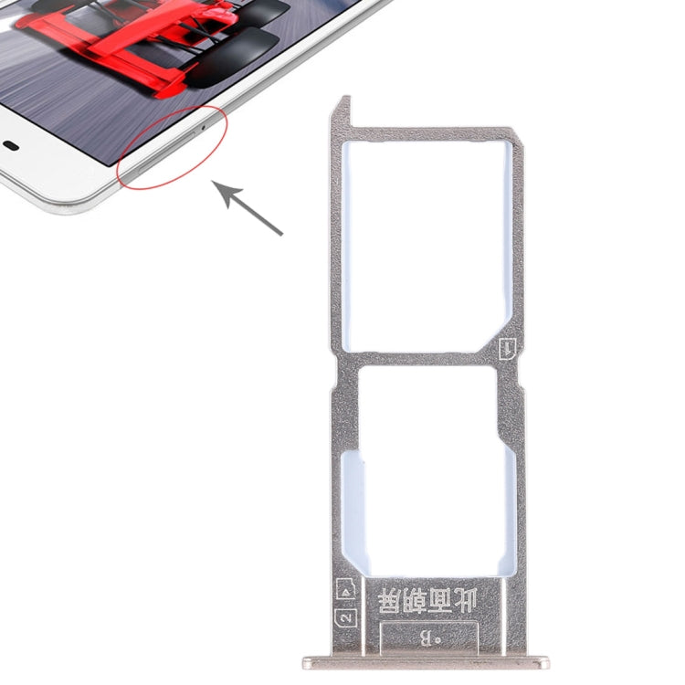 For Vivo Y37 SIM Card Tray + SIM Card Tray / Micro SD Card Tray