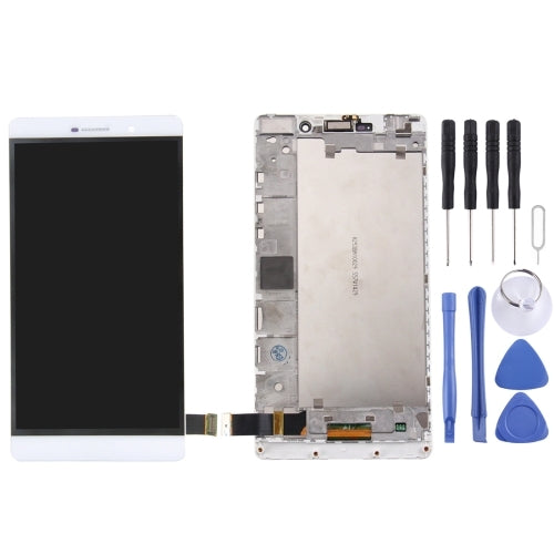OEM LCD Screen For Huawei P8 Max Digitizer Full Assembly with Frame (White)