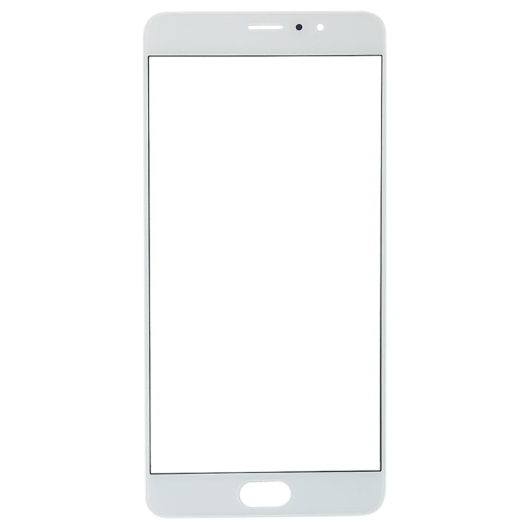 For Meizu Pro 6 Plus Front Screen Outer Glass Lens (White)