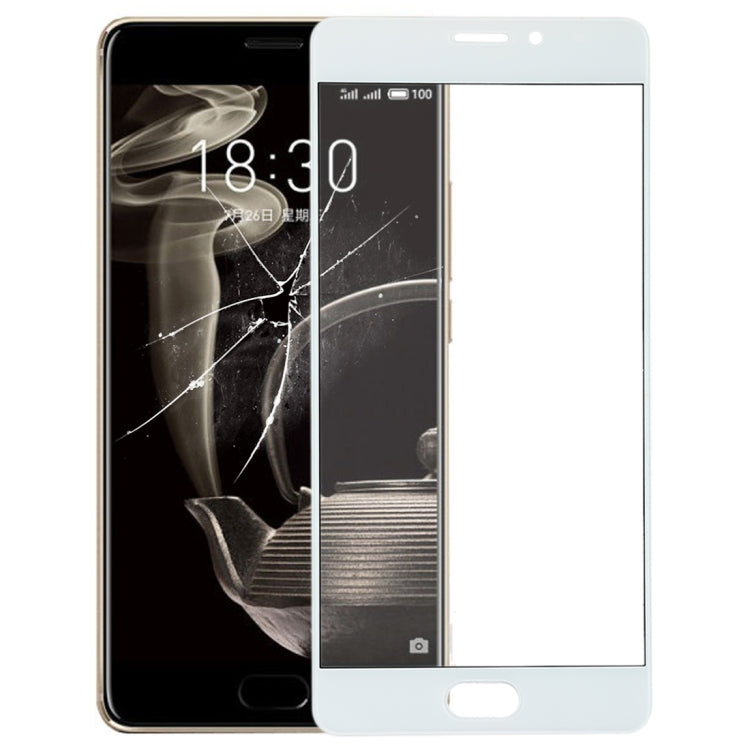 For Meizu PRO 7 Plus Front Screen Outer Glass Lens (White)