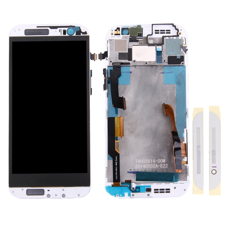 TFT LCD Screen for HTC One M8 (Top+Bottom)Digitizer Full Assembly with Frame & Front Glass Lens Cover